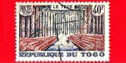 TOGO - Usato - 1957 - Foreste - Legno - Tronchi - Teakwood - Le Teck - 40 - Usati