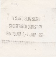 J1665 - Czechoslovakia (1945-79) Control Imprint Stamp Machine (R!): Congress Of Slovak Union Of Consumer Cooperatives - Proeven & Herdrukken