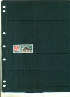 REUNION SERIE COURANTE ARMOIRIE - CHAPELLE  2 VAL SURCHARGES  NEUFS - Unused Stamps