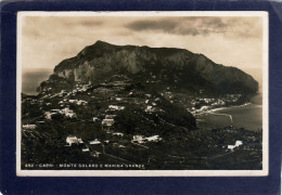 Italia CAPRI - Monte Solaro E Marina Grande 1934  CPA   VUE AERIENNE  N°492  PHOTOGRAPHIE  VIRDUX - Carpi