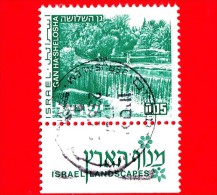 ISRAELE - Usato - 1972 - Paesaggi - Landscapes Of Israel - Gan Ha-Shelosha -  0.05 - Used Stamps (with Tabs)