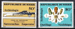 NIGER Prehistoire,néolithique  YVERT 425/26**  MNH Neuf Sans Charniere - Preistoria