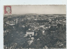 Fumel (47) : Vue Aérienne Générale Du Quartier De L'église  Environ 1954 GF. - Fumel