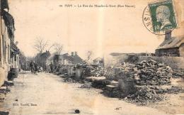 Ham     80         Guerre 14/18.   Ruines De La Rue Du Moulin A Vent - Ham