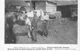 Mailly-Maillet     80         Guerre 14/18.  Les Poilus Teignent Les Chevaux En Noir Et Blanc - Altri & Non Classificati