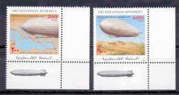 2001 Palestinian Zeppelin Complete Set 2 Values  MNH        (Or Best Offer) - Palästina