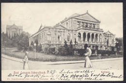 BAD LANGEN - SCHWALBACH KURHAUS KUNSTDRUCKEREI WIESBADEN Nach BUXTEHUDE 1903 - Bad Schwalbach