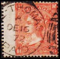 ST THOMAS A PAID DE16 72. Victoria FOUR PENCE. 12. (Michel: 24) - JF128335 - Danish West Indies