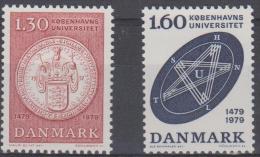 DENMARK - 1979 University. Scott 627-628. MNH ** - Unused Stamps