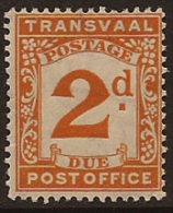 TRANSVAAL 1900 2d Postage Due HM SG D3 SC53 - Transvaal (1870-1909)