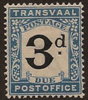 TRANSVAAL 1900 3d Postage Due HM SG D4 SC54 - Transvaal (1870-1909)