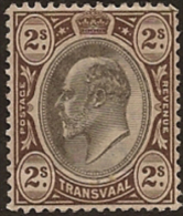 TRANSVAAL 1902 2/- KE VII HM SG 252 SC33 - Transvaal (1870-1909)