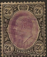 TRANSVAAL 1902 2/6 KE VII U SG 253 SI236 - Transvaal (1870-1909)