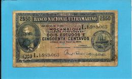 MOZAMBIQUE - 2$50 - 2,5 - 2 ESCUDOS E 50 CENTAVOS - 23.05.1944 - P 93 - ANTONIO ENNES - PORTUGAL - Mozambique