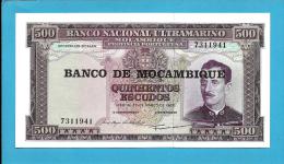 MOZAMBIQUE - 500 ESCUDOS - ND (1976 - Old Date 22.03.1967 ) - UNC - P 118 - 7 Digits - CALDAS XAVIER - PORTUGAL - Mozambique