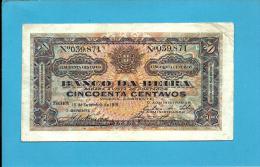 MOZAMBIQUE - 50 Centavos - 15.09.1919 - P R 3b - BANCO DA BEIRA - PORTUGAL - Mozambico