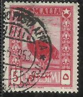 SOMALIA AFIS 1950 AFRICAN SUBJECTS SOGGETTI AFRICANI STRUZZO OSTRICH CENT. 5c SUJETS AFRICAINS USATO USED OBLITERE´ - Somalia (AFIS)