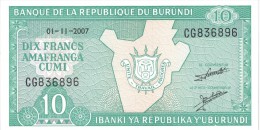 BURUNDI - 10 Francs 2007 UNC - Burundi