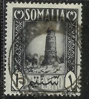 SOMALIA AFIS 1950 AFRICAN SUBJECTS SOGGETTI AFRICANI FARO MINARA 1 C SUJETS AFRICAINS USATO USED OBLITERE' - Somalia (AFIS)