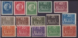 1924 SVEZIA SWEDEN SVERIGE 8° CONGRESSO U.P.U 163A/177 MH CAT. € 850,00 - Neufs