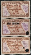 AS3428 Tokelau 1956 Aboriginal And Maps Overprint 3v MLH - Geography
