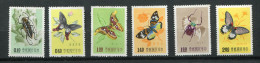 Formose ** N° 249 à 254 - Papillons Et Insectes - Nuevos