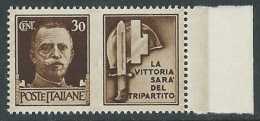 1942 REGNO PROPAGANDA DI GUERRA 30 CENT MNH ** - VA03-7 - Propagande De Guerre