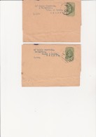 GRANDE - BRETAGNE - 2 BANDES JOURNAUX - ANNEE 1909-10 - Interi Postali