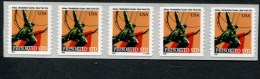 316935187 2003  SCOTT 3770 (XX)  POSTFRIS MINT NEVER HINGED  STRIP OF 5 WITH PLATE V12222 - Roulettes (Numéros De Planches)