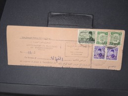 EGYPTE- Bulletin D ´expédition  En 1952 à Voir Lot P5662 - Lettres & Documents