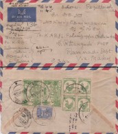 Burma / Myanmar, Registered Cover To India 1955 - Myanmar (Birma 1948-...)