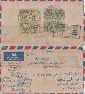 Burma / Myanmar, Registered Cover To India 1954, Slogan Postmark - Myanmar (Birma 1948-...)