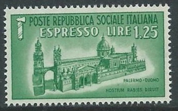 1944 RSI ESPRESSO DUOMO DI PALERMO MNH ** - VA-2 - Posta Espresso