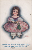 ENFANTS - LITTLE GIRL - Jolie Carte Fantaisie Fillette "Things Are Not So Low Down Now " Signée FRED SPURGIN - Spurgin, Fred