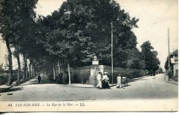 N°6936A -cpa Luc Sur Mer -la Rue De La Mer- - Luc Sur Mer