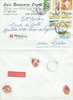 TIMBRES -  STAMPS- LETTRE RECOMMANDÉ - MARCOPHILIE - PORTUGAL - CACHET - 18-05-1992 - REDONDO - Lettres & Documents