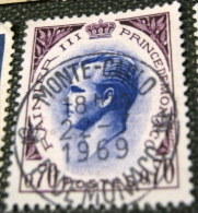 Monaco 1969 Prince Rainier III 70c - Used - Used Stamps