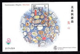 MACAU- (BLOCOS) 1999, Gastronomia E Doçaria -  (MUNDIFIL  Nº1024- Bloco C/ Selo Nº 1024)  ** MNH MUNDIFIL  BLOCO  Nº 71 - Blocs-feuillets