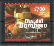 Dia Del Bombero. Journée Des Sapeurs-Pompiers. Un T-p Neuf ** Année 2014 - Mexico