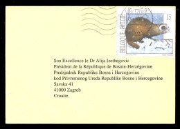 Bosnia&Herzegovina - Stationery Sent To First President Of Bosnia&Herzegovina Alija Izetbegovic, Who Was In Exile In Cro - Bosnië En Herzegovina