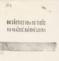 J1689 - Czechoslovakia (1945-79) Control Imprint Stamp Machine (R!): A Third Time 10x10.000, 6. Prague Collecting Lotery - Proeven & Herdrukken