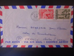 Canada Lettre De Montreal 1967 Pour Chalon - Storia Postale