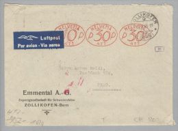 MOTIV Lebensmittel Käse Landwirtschaft 1941-05-05 Zensur-FP-Br.Frei-O N.Prag Emmental AG - Frankiermaschinen (FraMA)