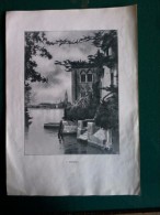 Vecchie Stampe - A Venezia.- Cm. 17x24. - Material Und Zubehör