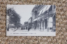 Carte Postale Port-Saïd François-Joseph Affranchie Type Semeuse N° 237 Pour Paris Oblitération Marseille à Yokohama N°8 - Posta Marittima