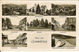 CP De GUMMERSBACH  " Stadhalle , Kaiserstrabe , Diesterwegschule , ..." Cachet BPS 2 De 1955 - Gummersbach