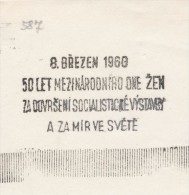 J1728 - Czechoslovakia (1945-79) Control Imprint Stamp Machine (R!): March 8, 1960; 50 Years International Women's Day - Proofs & Reprints