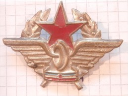 CAP INSIGNIA Tag JZ - YUGOSLAV RAILWAY ~ ´50 Former Yugoslavia - Railway