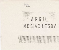 J1736 - Czechoslovakia (1945-79) Control Imprint Stamp Machine (R!): April - Month Of Forests - Proofs & Reprints