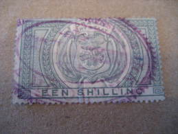 ORANGE FRY STAAT Een Shilling Fiscal Tax Postage Due Service ... Stamp Africa South British Area GB UK Colonies - Oranje Vrijstaat (1868-1909)